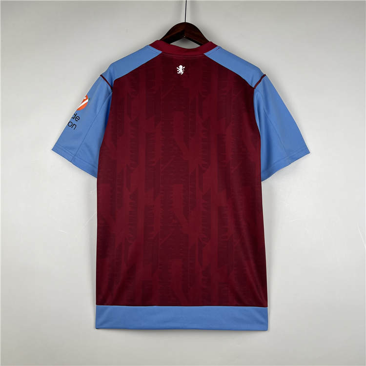 Aston Villa 23/24 Home Soccer Jersey Red Football Shirt - Click Image to Close